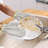 Maxbell 2 Pieces Wire Dish Cleaning Rags Cleaning Cloths for Wet and Dry Argent