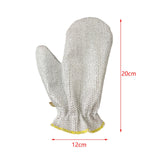 Maxbell 2 Pieces Wire Dish Cleaning Rags Cleaning Cloths for Wet and Dry Argent