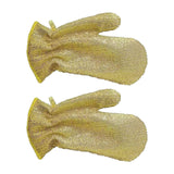Maxbell 2 Pieces Wire Dish Cleaning Rags Cleaning Cloths for Wet and Dry Gold