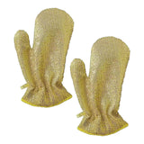 Maxbell 2 Pieces Wire Dish Cleaning Rags Cleaning Cloths for Wet and Dry Gold