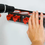 Maxbell Spray Bottle Storage Rack Space Saving Metal for Workshop Shelf with 5 Hooks