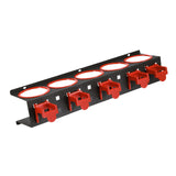 Maxbell Spray Bottle Storage Rack Space Saving Metal for Workshop Shelf with 5 Hooks