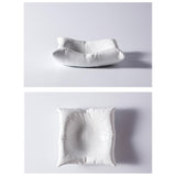 Maxbell Ceramic Dinner Dish Serving Platter 8in Food Plate for Salad Dessert Parties