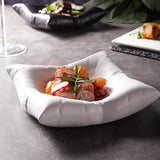 Maxbell Ceramic Dinner Dish Serving Platter 8in Food Plate for Salad Dessert Parties