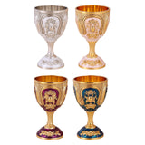 Maxbell Wine Glass Easy Clean Party Favors Portable Decoration Birthday Gifts Goblet Silver White