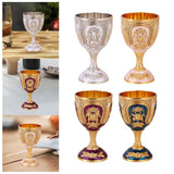 Maxbell Wine Glass Easy Clean Party Favors Portable Decoration Birthday Gifts Goblet Silver White