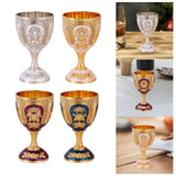 Maxbell Wine Glass Easy Clean Party Favors Portable Decoration Birthday Gifts Goblet Silver White