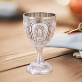 Maxbell Wine Glass Easy Clean Party Favors Portable Decoration Birthday Gifts Goblet Silver White