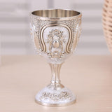 Maxbell Wine Glass Easy Clean Party Favors Portable Decoration Birthday Gifts Goblet Silver White