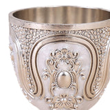 Maxbell Wine Glass Easy Clean Party Favors Portable Decoration Birthday Gifts Goblet Silver White