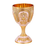 Maxbell Wine Glass Easy Clean Party Favors Portable Decoration Birthday Gifts Goblet Gold White