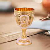 Maxbell Wine Glass Easy Clean Party Favors Portable Decoration Birthday Gifts Goblet Gold White