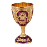 Maxbell Wine Glass Easy Clean Party Favors Portable Decoration Birthday Gifts Goblet Gold Purple