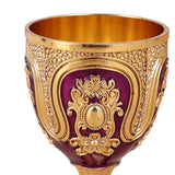 Maxbell Wine Glass Easy Clean Party Favors Portable Decoration Birthday Gifts Goblet Gold Purple