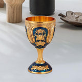Maxbell Wine Glass Easy Clean Party Favors Portable Decoration Birthday Gifts Goblet Gold Blue