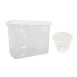 Maxbell Food Containers Kitchen Dustproof Grain Storage Bin for Flour Sugar Pet Food clear