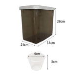 Maxbell Food Containers Kitchen Dustproof Grain Storage Bin for Flour Sugar Pet Food gray
