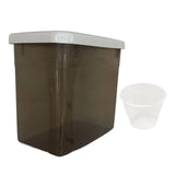 Maxbell Food Containers Kitchen Dustproof Grain Storage Bin for Flour Sugar Pet Food gray