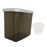 Maxbell Food Containers Kitchen Dustproof Grain Storage Bin for Flour Sugar Pet Food gray