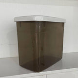 Maxbell Food Containers Kitchen Dustproof Grain Storage Bin for Flour Sugar Pet Food gray