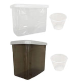 Maxbell Rice Storage Container Space Saving Sealed Grain Storage Bin for Sugar Flour clear