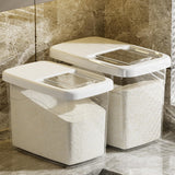 Maxbell Rice Storage Container Space Saving Sealed Grain Storage Bin for Sugar Flour clear