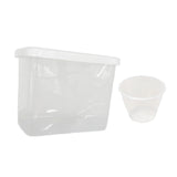Maxbell Rice Storage Container Space Saving Sealed Grain Storage Bin for Sugar Flour clear