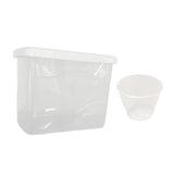 Maxbell Rice Storage Container Space Saving Sealed Grain Storage Bin for Sugar Flour clear