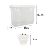 Maxbell Rice Storage Container Space Saving Sealed Grain Storage Bin for Sugar Flour clear