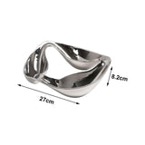 Maxbell Divided Serving Tray Unique Elegant Snack Plate for Candy Chocolates Dessert A