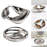 Maxbell Divided Serving Tray Unique Elegant Snack Plate for Candy Chocolates Dessert A