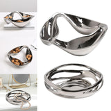 Maxbell Divided Serving Tray Unique Elegant Snack Plate for Candy Chocolates Dessert A