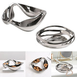 Maxbell Divided Serving Tray Unique Elegant Snack Plate for Candy Chocolates Dessert A