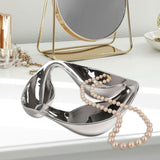 Maxbell Divided Serving Tray Unique Elegant Snack Plate for Candy Chocolates Dessert A