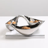 Maxbell Divided Serving Tray Unique Elegant Snack Plate for Candy Chocolates Dessert A