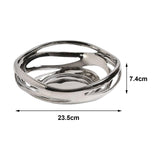 Maxbell Divided Serving Tray Unique Elegant Snack Plate for Candy Chocolates Dessert B