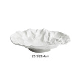 Maxbell Ceramic Plate Japanese Style Steak Dinner Storage Tray for BBQ Camping Party 9inch