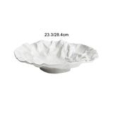 Maxbell Ceramic Plate Japanese Style Steak Dinner Storage Tray for BBQ Camping Party 9inch