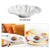 Maxbell Ceramic Plate Japanese Style Steak Dinner Storage Tray for BBQ Camping Party 9inch