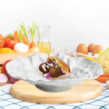 Maxbell Ceramic Plate Japanese Style Steak Dinner Storage Tray for BBQ Camping Party 9inch