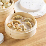 Maxbell Bamboo Steamer Basket Steamer Cloth Vegetable Steamer for Dimsum Bao Chicken Dia 25.4cm 2 Tier