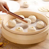 Maxbell Bamboo Steamer Basket Steamer Cloth Vegetable Steamer for Dimsum Bao Chicken Dia 27cm 2 Tier