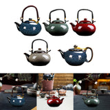 Maxbell Ceramic Teapot Traditional Tea Dispenser Tea Maker for Picnic Outdoor Hiking blue1