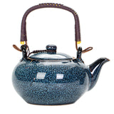 Maxbell Ceramic Teapot Traditional Tea Dispenser Tea Maker for Picnic Outdoor Hiking blue1