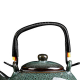 Maxbell Ceramic Teapot Traditional Tea Dispenser Tea Maker for Picnic Outdoor Hiking grenn