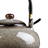 Maxbell Ceramic Teapot Traditional Tea Dispenser Tea Maker for Picnic Outdoor Hiking grey