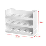 Maxbell 3 Tier Egg Holder Holds 24 Eggs Rolling Egg Holder for Drawer Cabinet Pantry