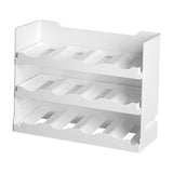 Maxbell 3 Tier Egg Holder Holds 24 Eggs Rolling Egg Holder for Drawer Cabinet Pantry