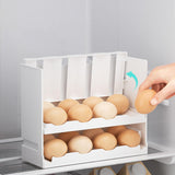 Maxbell 3 Tier Egg Holder Holds 24 Eggs Rolling Egg Holder for Drawer Cabinet Pantry