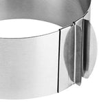Maxbell Cake Mould Ring with Scaling DIY Pastry Tool Stainless Steel for Cake Pastry